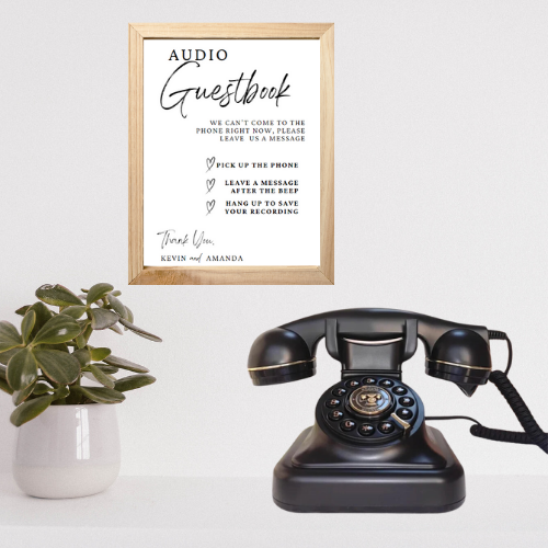 Audio Guestbook Classic Black